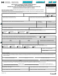 Form BSF329-7 Application to Transact Highway Operations With the Canada Border Services Agency - Canada (English/French)