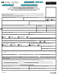 Form BSF329-9 Application to Transact Freight Forwarder Operations With the Canada Border Services Agency - Canada (English/French)