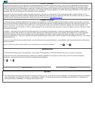Form BSF597 Commercial Driver Registration Program Application - Canada, Page 2