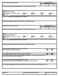 Form BSF641 Residency and Travel Outside of Canada Questionnaire - Canada, Page 3