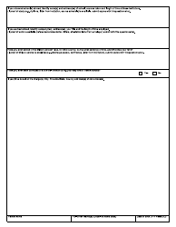 Form BSF641 Residency and Travel Outside of Canada Questionnaire - Canada, Page 4