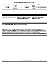 Form BSF641 Residency and Travel Outside of Canada Questionnaire - Canada, Page 5