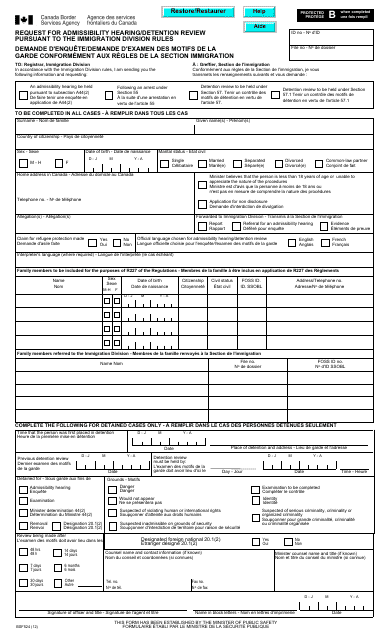 Form BSF524  Printable Pdf