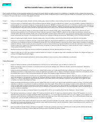 Formulario BSF631 S Tratado De Libre Comercio Entre Canada Y La Republica De Panama - Canada (Spanish), Page 2