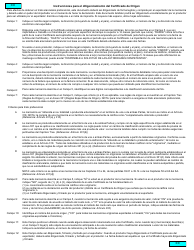 Formulario BSF459 S Certificado De Origen - Tratado De Libre Comercio Entre Canada Y Colombia - Canada (Spanish), Page 2