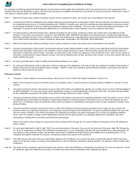 Form BSF631 Certificate of Origin - Free Trade Agreement Between Canada and the Republic of Panama - Canada, Page 2