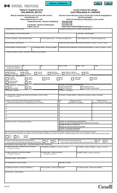 Form BSF732  Printable Pdf