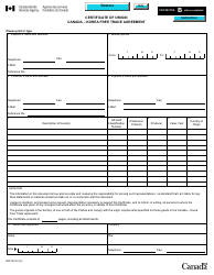 Form BSF760 Certificate of Origin: Canada - Korea Free Trade Agreement - Canada