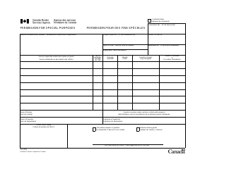 Form C6 &quot;Permission for Special Purposes&quot; - Canada (English/French)
