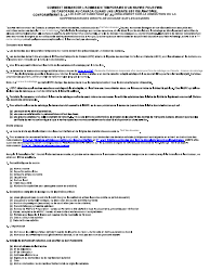 Form C47 Application for Vessel Temporary Admission to the Coasting Trade of Canada - Canada (English/French), Page 3