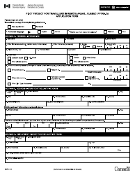 Form BSF814 Pilot Project for Travellers in Remote Areas - Quebec (Pptra-Q) Application Form - Canada