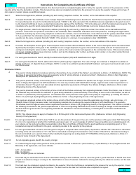 Form BSF747 Certificate of Origin - Free Trade Agreement Between Canada and the Republic of Honduras - Canada, Page 2