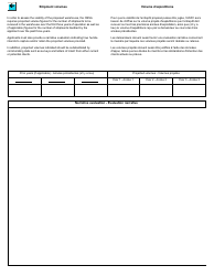 Form E400C Application for a Licence to Operate a Customs Sufferance Warehouse - Canada (English/French), Page 4