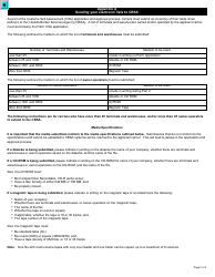 Form E647 Part 1 Customs Self Assessment Program - Carrier Application - Canada, Page 6