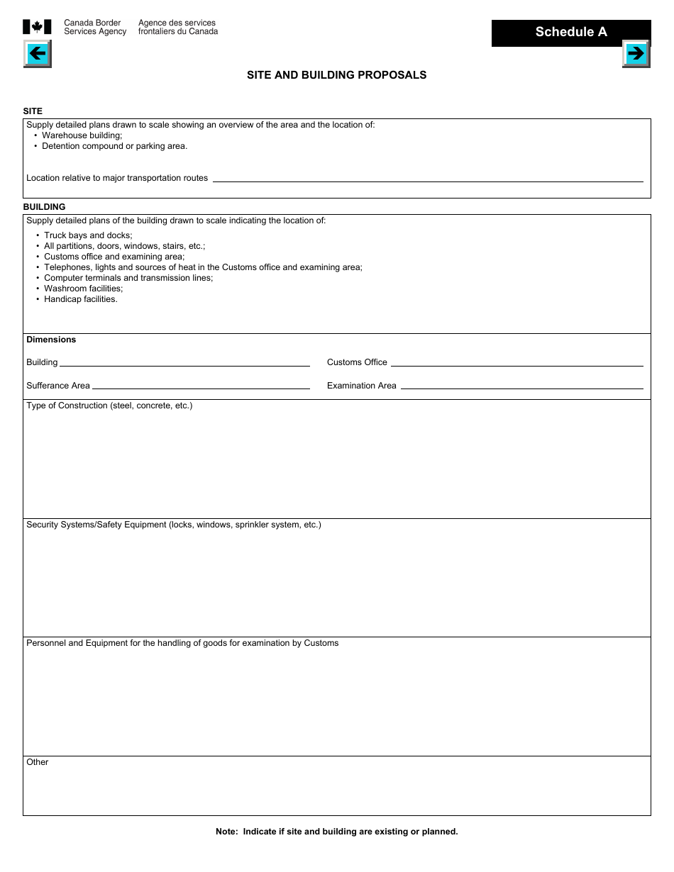 Form E400B Application for Licence to Operate a Customs Highway Sufferance Warehouse - Canada, Page 5