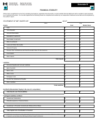 Form E400B Application for Licence to Operate a Customs Highway Sufferance Warehouse - Canada, Page 6