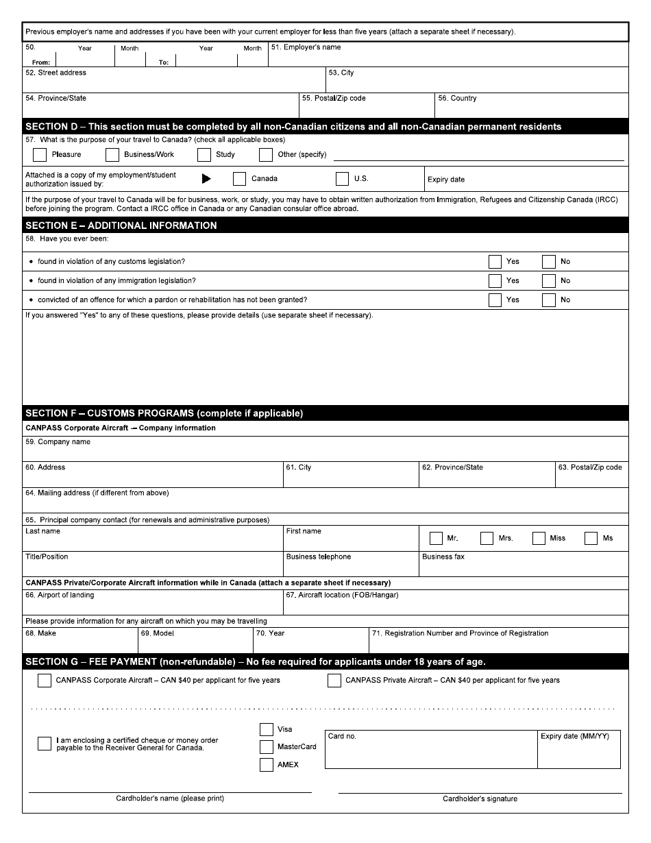 Form E672 - Fill Out, Sign Online and Download Fillable PDF, Canada ...