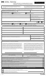 Form L53 &quot;Application for Customs Brokers Licence&quot; - Canada (English/French)