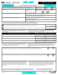 Form L60 Customs Brokers Questionnaire - Canada (English/French)