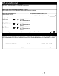 Form K90 Duties Relief Application - Canada (English/French), Page 5