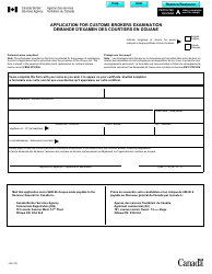 Form L55 &quot;Application for Customs Brokers Examination&quot; - Canada (English/French)