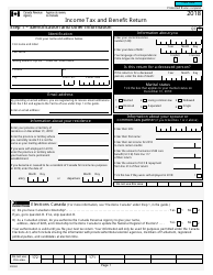 Document preview: Form 5005-R Income Tax and Benefit Return - Canada, 2018