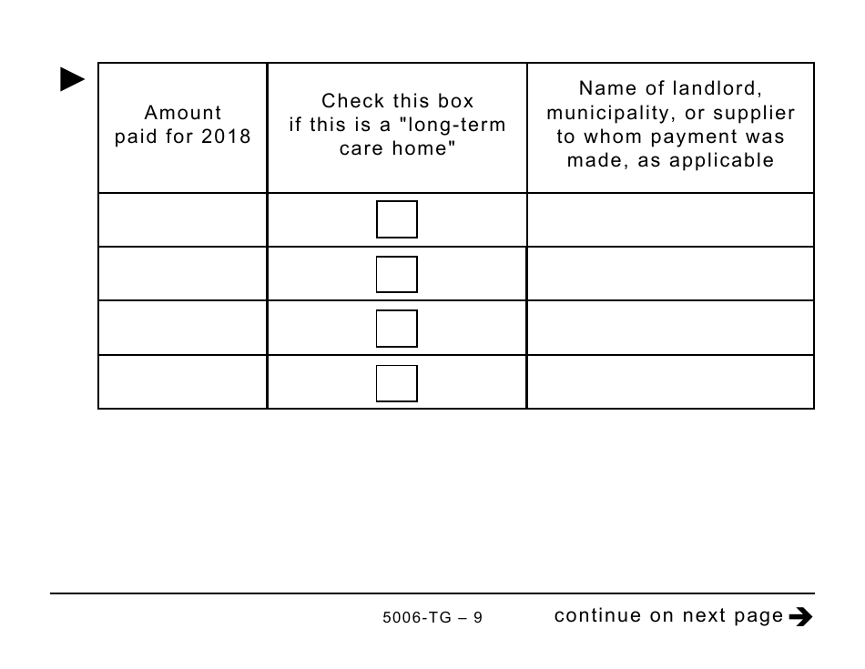 Form 5006-TG (ON-BEN) Application for the Ontario Trillium Benefit and the Ontario Senior Homeowners Property Tax Grant (Large Print) - Canada, Page 9