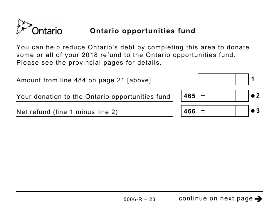 Form 5006-R Income Tax and Benefit Return (Large Print) - Canada, Page 23
