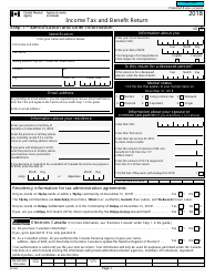 Form 5012-R Income Tax and Benefit Return - Canada