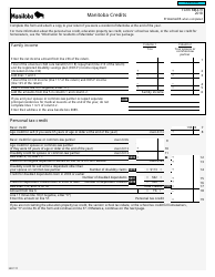 Form 5007-TC (MB479) Manitoba Credits - Canada