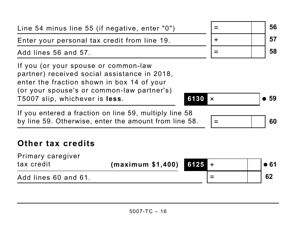 Form 5007-TC (MB479) Manitoba Credits (Large Print) - Canada, Page 16