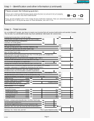 Form 5010-R Income Tax and Benefit Return - Canada, Page 2
