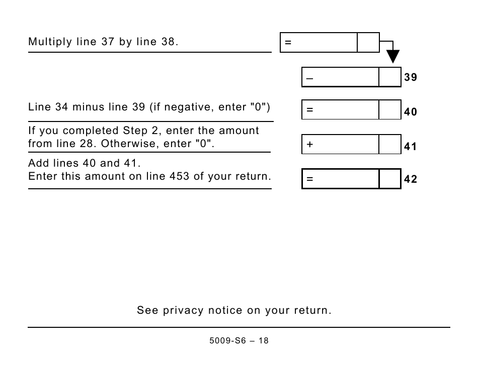 Form 5009-S6 Schedule 6 Working Income Tax Benefit (Large Print) - Canada, Page 18