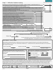Form 5015-R Income Tax and Benefit Return - Canada, Page 4