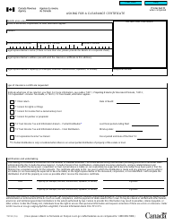 Form TX19 Asking for a Clearance Certificate - Canada, Page 2