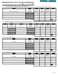 Form T5013 Schedule 6 Summary of Dispositions of Capital Property - Canada, Page 2