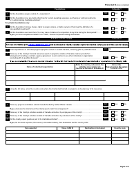 Form T3010 Registered Charity Information Return - Canada, Page 5