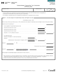 Form T2 Schedule 411 Saskatchewan Corporation Tax Calculation (2018 Tax Year) - Canada