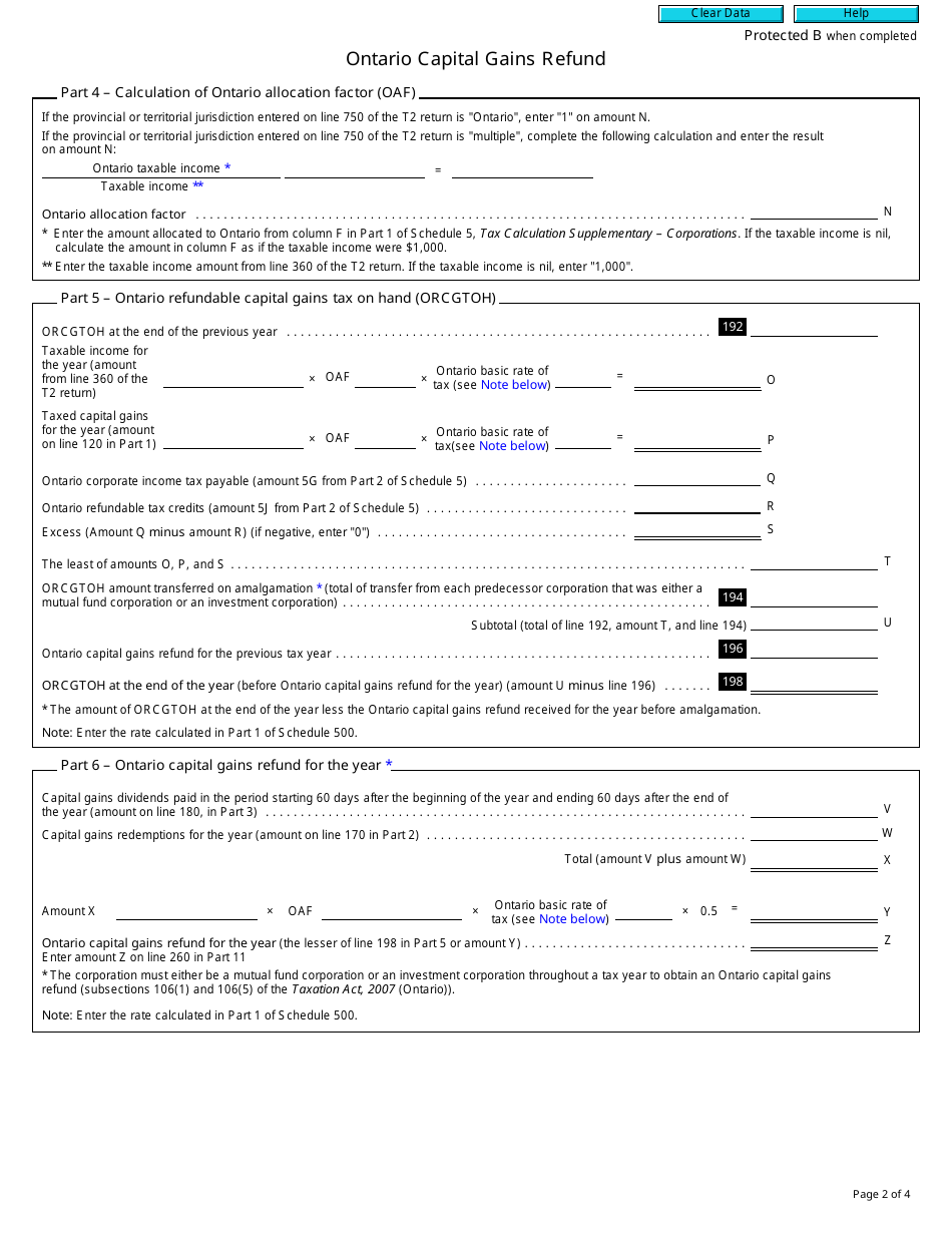 Form T2 Schedule 18 - Fill Out, Sign Online and Download Fillable PDF ...