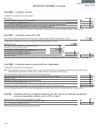 Form T2203 (9403-D) Worksheet Ns428mj - Canada, Page 3