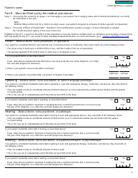 Form T2201 Disability Tax Credit Certificate - Canada, Page 2