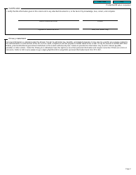 Form T2141 Part II.1 Tax Return - Tax on Corporate Distributions - Canada, Page 2
