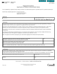 Document preview: Form T2094 Registered Charities: Application to Reduce Disbursement Quota - Canada
