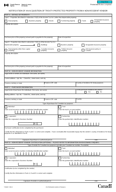 Form T2062C  Printable Pdf