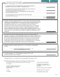 Form T2026 Part XII &quot;Tax on Payments to the Crown by a Tax Exempt Person&quot; - Canada, Page 2
