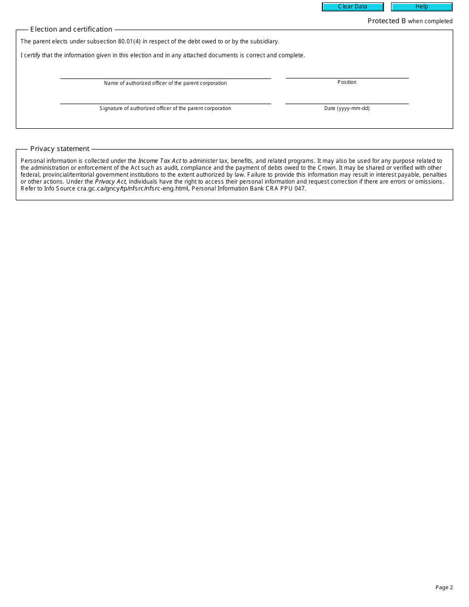 Form T2027 - Fill Out, Sign Online and Download Fillable PDF, Canada ...