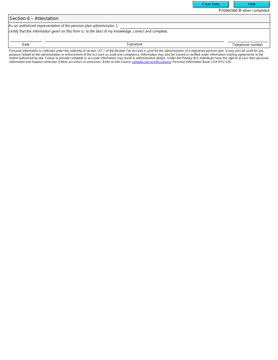 Form T2011 Registered Pension Plan Change of Information - Canada, Page 2