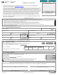 Document preview: Form T101D Summary of Assistance - Canada