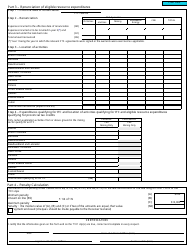 Form T101A Claim for Renouncing Canadian Exploration Expenditures (Cees) and Canadian Development Expenditures (Cdes) - Canada, Page 2