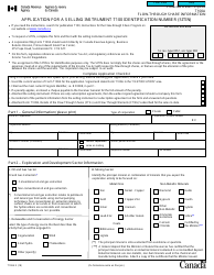 Form T100A &quot;Flow-Through Share Information - Application for a Selling Instrument T100 Identification Number (Sitin)&quot; - Canada